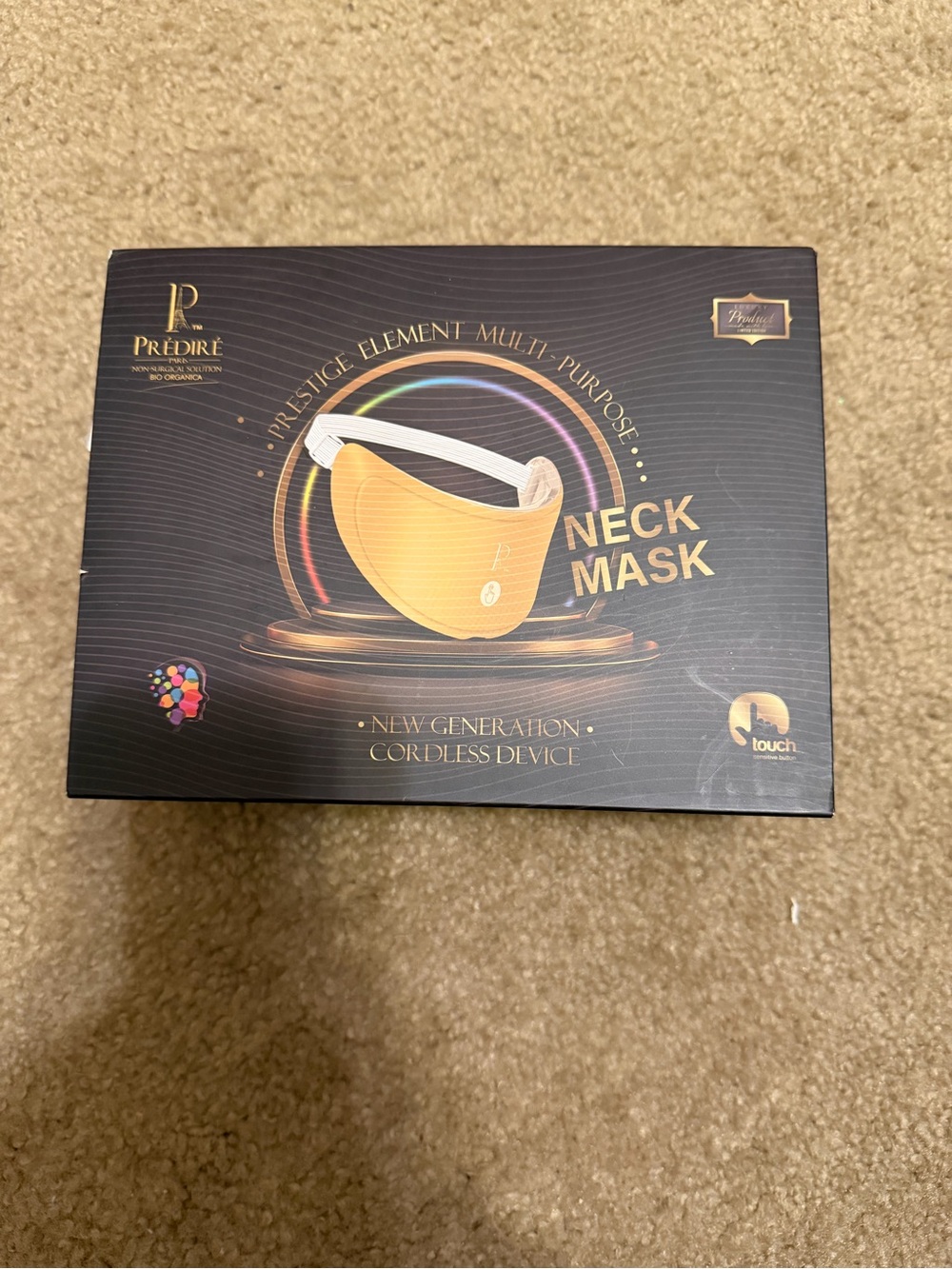 Prédire Gold Neck Mask – Women's Facial & Neck Accessory